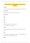 ISTM 210 Exam III Questions with Correct&NewLine;Answers