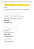 BUNDLE OFJR 101 WITH QUESTIONS WITH 100&percnt; CORRECT ANSWERS