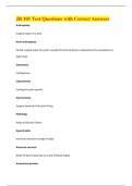 JR 101 Test Questions with Correct Answers