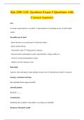 Kin 2501 LSU Jacobsen Exam 3 Questions with&NewLine;Correct Answers