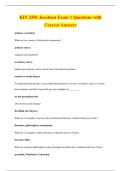 KIN 2501 Jacobsen Exam 1 Questions with&NewLine;Correct Answers