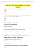 MAR 3407 Final Exam Questions with Correct&NewLine;Answers