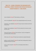 WGU C211 - GLOBAL ECONOMICS FOR MANAGERS WITH &NewLine;QUESTIONS&comma; CORRECT ANSWERS AND DETAILED RATIONALES &NewLine;ALREADY GRADED A&plus; &vert; 2026 UPDATE 