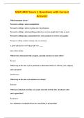 MAR 3407 Exam 1 Questions with Correct&NewLine;Answers