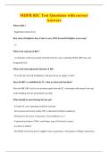 MDFR RIC Test Questions with correct&NewLine;Answers