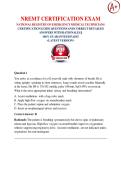 NREMT CERTIFICATION EXAM NATIONAL REGISTRY OF EMERGENCY MEDICAL TECHNICIANS CERTIFICATION GUIDE QUESTIONS AND CORRECT DETAILED  ANSWERS WITH RATIONALES &vert;&vert;  100&percnt; GUARANTEED PASS&excl;&excl;  <LATEST VERSION>