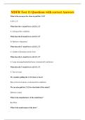 MDFR Test 11 Questions with correct Answers