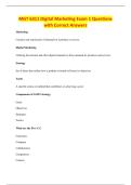 MGT 6311 Digital Marketing Exam 1 Questions&NewLine;with Correct Answers