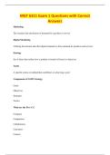 MGT 6311 Exam 1 Questions with Correct&NewLine;Answers