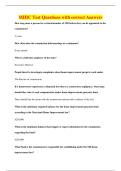 MHIC Test Questions with correct Answers
