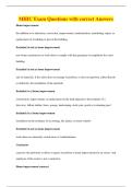 MHIC Exam Questions with correct Answers
