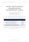 WGU D635 &vert;OA&vert; Objective Assessment&vert; Actual Questions and Answers Latest Updated 2026&sol;2027 &lpar;Graded A&plus;&rpar;
