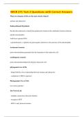 MICR 271 Test 2 Questions with Correct Answers
