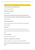 MICR 271 Test 1 Questions with Correct Answers