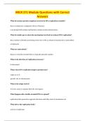 MICR 271 Module Questions with Correct&NewLine;Answers