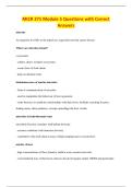 MICR 271 Module 5 Questions with Correct&NewLine;Answers