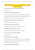 MSF Basic Rider Course Study Questions with&NewLine;correct Answers
