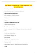 MSF Basic Rider Course Exam Questions with&NewLine;correct Answers