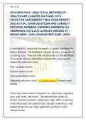 D514&sol; WGU D514 - ANALYTICAL METHODS OF &NewLine;HEALTHCARE LEADERS OA EXAM &vert; D514 - &NewLine;OBJECTIVE ASSESSMENT FINAL EXAM NEWEST &NewLine;2026 ACTUAL EXAM QUESTIONS AND CORRECT &NewLine;DETAILED ANSWERS &lpar;VERIFIED ANSWERS&rpar; ALL &NewLine;ANSWERED &lbrace;120 Q & A&rcub; ALREADY GRADED A&plus; &vert; &NewLine;BRAND NEW