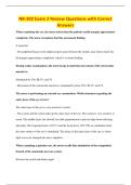 NR-302 Exam 2 Review Questions with Correct&NewLine;Answers