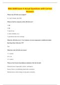 NSG 3500 Exam 4 Actual Questions with Correct&NewLine;Answers