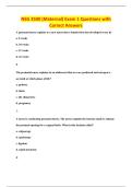 BUNDLE OFNSG 3500  WITH QUESTIONS WITH 100&percnt; CORRECT ANSWERS