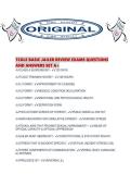 TCOLE BASIC JAILER REVIEW EXAMS QUESTIONS AND ANSWERS SET