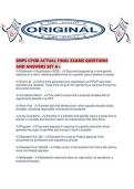 SMPS CPSM ACTUAL FINAL EXAMS QUESTIONS AND ANSWERS SET