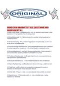 SMPS CPSM REVIEW TEST ALL QUESTIONS AND ANSWERS SET