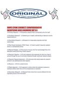 SMPS CPSM CORRECT COMPREHENSIVE QUESTIONS AND ANSWERS SET