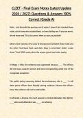 CLEET - Final Exam Notes &lpar;Latest Update &NewLine;2026 &sol; 2027&rpar; Questions & Answers 100&percnt; &NewLine;Correct &lbrace;Grade A&rcub;