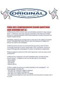 PUBH 6012 COMPREHENSIVE EXAMS QUESTIONS AND ANSWERS SET 