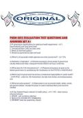 PUBH 6012 EVALUATION TEST QUESTIONS AND ANSWERS SET