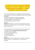 NU 578 UNIT 2 EXAM&vert; ADVANCED NURSING &vert;  QUESTIONS AND 100&percnt; VERIFIED ANSWERS  WITH RATIONALES GRADED A&plus; LATEST UNIVERSITY OF SOUTH ALABAMA