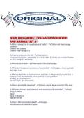 NFDN 2005 CORRECT EVALUATION QUESTIONS AND ANSWERS SET