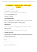 SFL 358 Exam 1 Questions with 100&percnt; Correct&NewLine;Answers