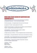 NFDN 2005 STUDY GUIDE SET QUESTIONS AND ANSWERS SET 