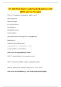SFL 358 Final Exam Study Guide Questions with&NewLine;100&percnt; Correct Answers