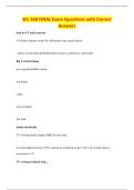 SFL 358 FINAL Exam Questions with Correct&NewLine;Answers