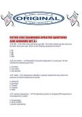 PATHO 3505 EXAMINERS UPDATED QUESTIONS AND ANSWERS SET 