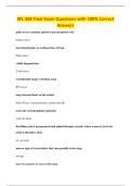 SFL 358 Final Exam Questions with 100&percnt; Correct&NewLine;Answers
