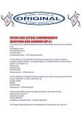 PATHO 3505 ACTUAL COMPREHENSIVE QUESTIONS AND ANSWERS SET 