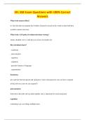 SFL 358 Exam Questions with 100&percnt; Correct&NewLine;Answers
