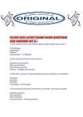 PATHO 3505 LATEST EXAMS GUIDE QUESTIONS AND ANSWERS SET A&period;pdf