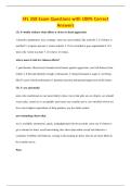 SFL 358 Exam Questions with 100&percnt; Correct&NewLine;Answers