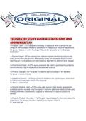 TELUS RATER STUDY GUIDE ALL QUESTIONS AND ANSWERS SET A&period;pdf