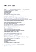 DBT TEST 2026&period; QUESTIONS AND ANSWERS FULLY SOLVED