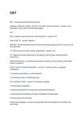 DBT&period; QUESTIONS AND ANSWERS GRADED A&plus;