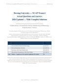 NU 627 EXAM 4 &vert; ACTUAL QUESTIONS AND ANSWERS &vert; 2026 UPDATED &vert; WITH COMPLETE SOLUTIONS - HERZING&period;