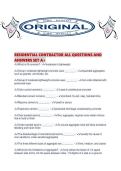 RESIDENTIAL CONTRACTOR ALL QUESTIONS AND ANSWERS SET A&period;pdf